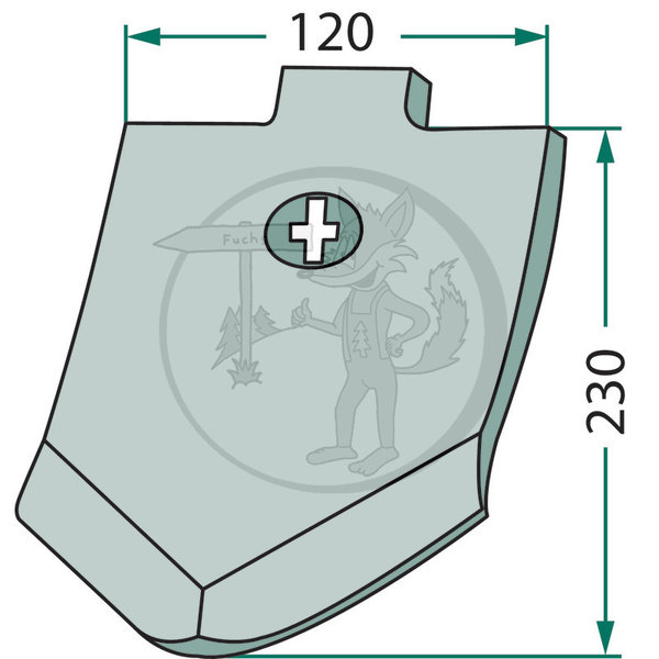 Scharspitze passend für Lemken Smaragd und Topas, Vergl.-Nr. 3374388, 3374390